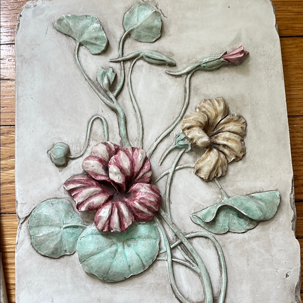 HenFeathers Floral Wall Decor - Pink and Green - Picture 5 of 7